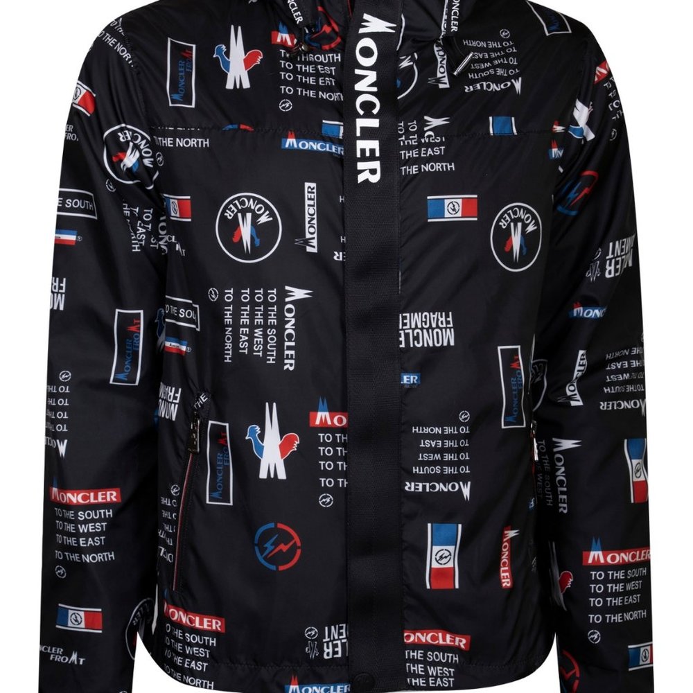 MONCLER RAINCOATS BLACK